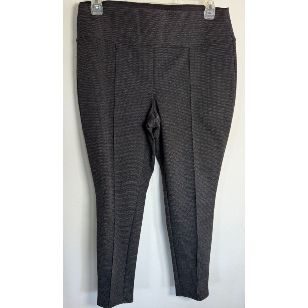 Nine West Dressy Black/Gray Pants Size XL, 3 in elastic waistband MSRP $70